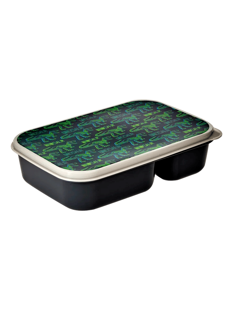 Dinosaur Skeleton Print Navy Lunch Box (1)