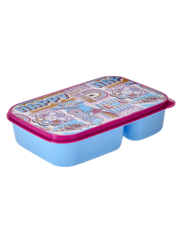 Pink Happy Slogan Print Lunch Box