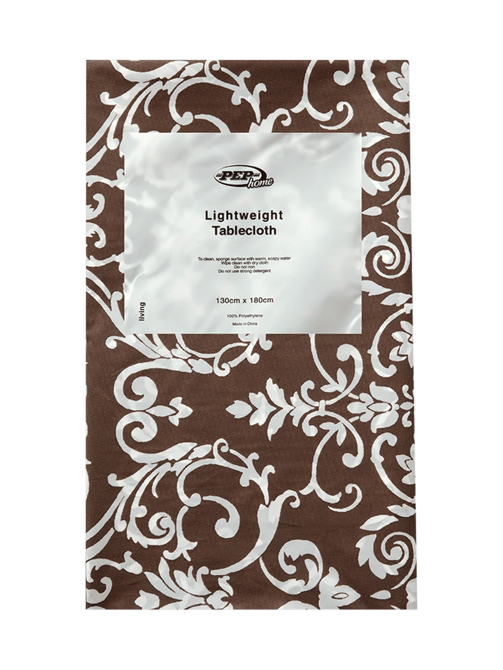 Brown Damask Tablecloth 130x180cm