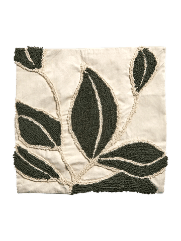 Cream and Green Leaf Scatter Cover