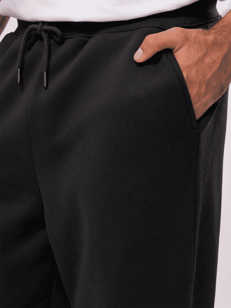 Black Elasticated Waist Joggers (2)