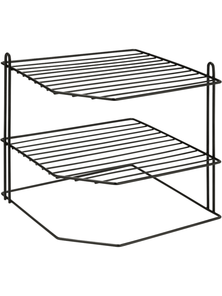 Black 3 Tier Corner Rack