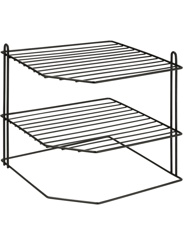 Black 3 Tier Corner Rack (1)