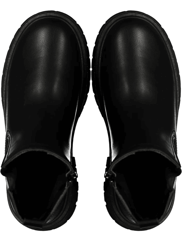 Black Chunky Sole Chelsea Boots (2)