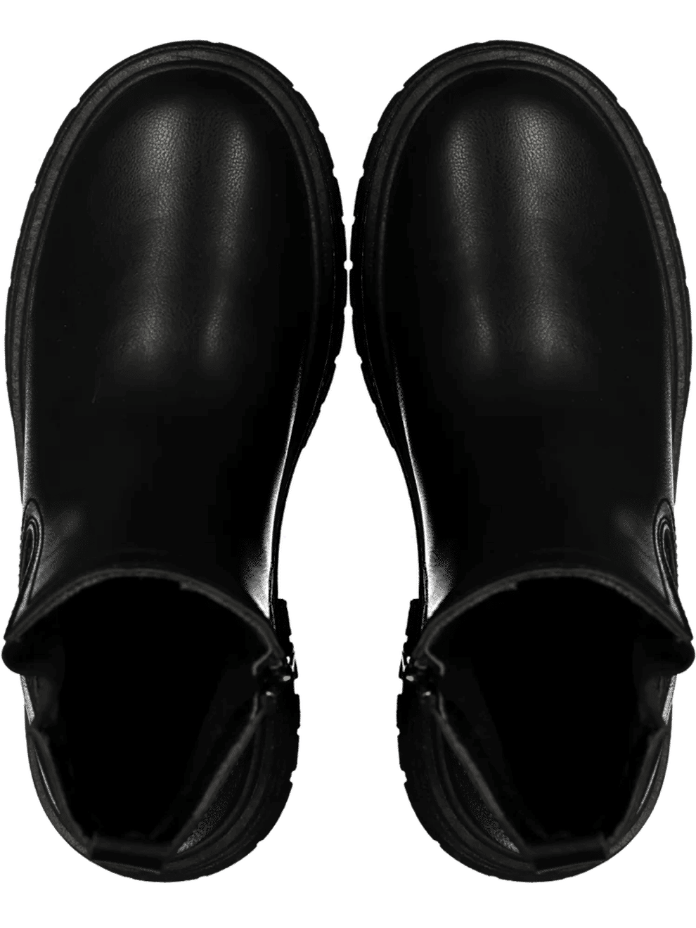 Black Chunky Sole Chelsea Boots (2)