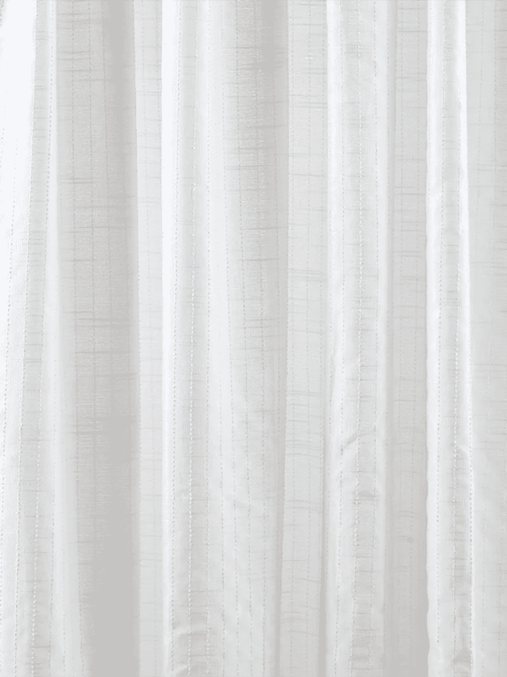White Taped Unlined Sheer Curtain (2)