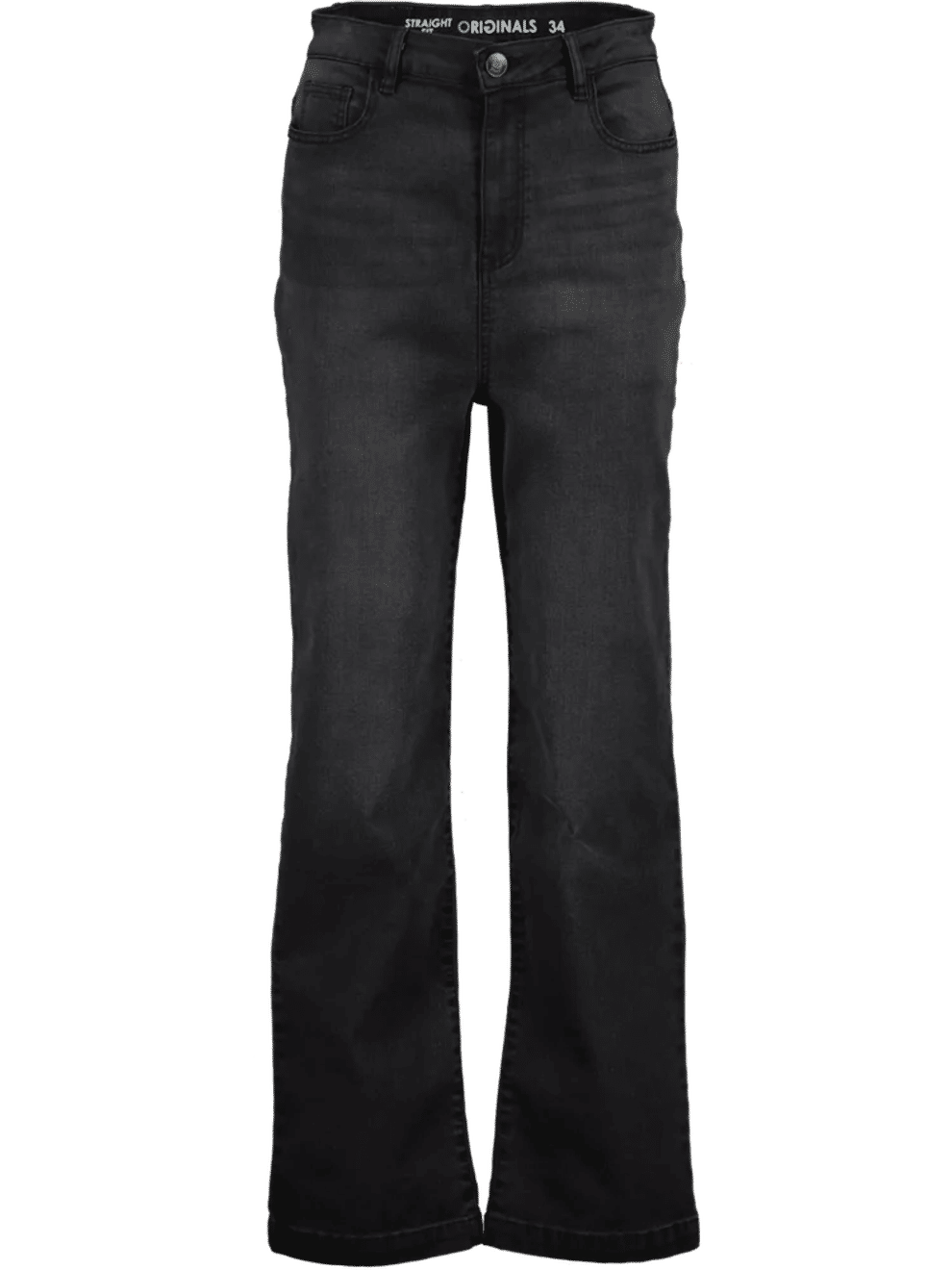 Dark Grey Straight Fit Denim Jeans