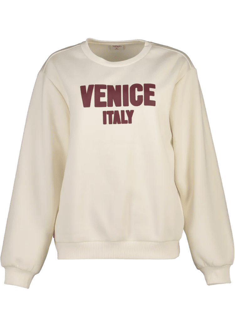 Cream Crew Neck Sweatshirt