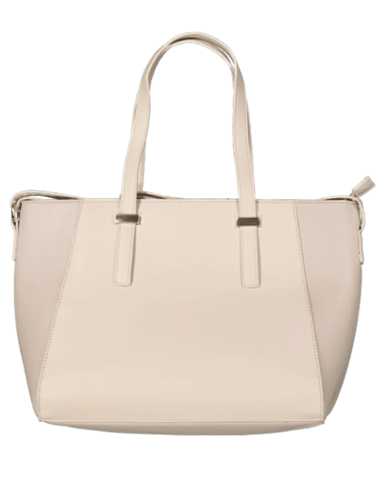 Cream Faux Leather Handbag (1)