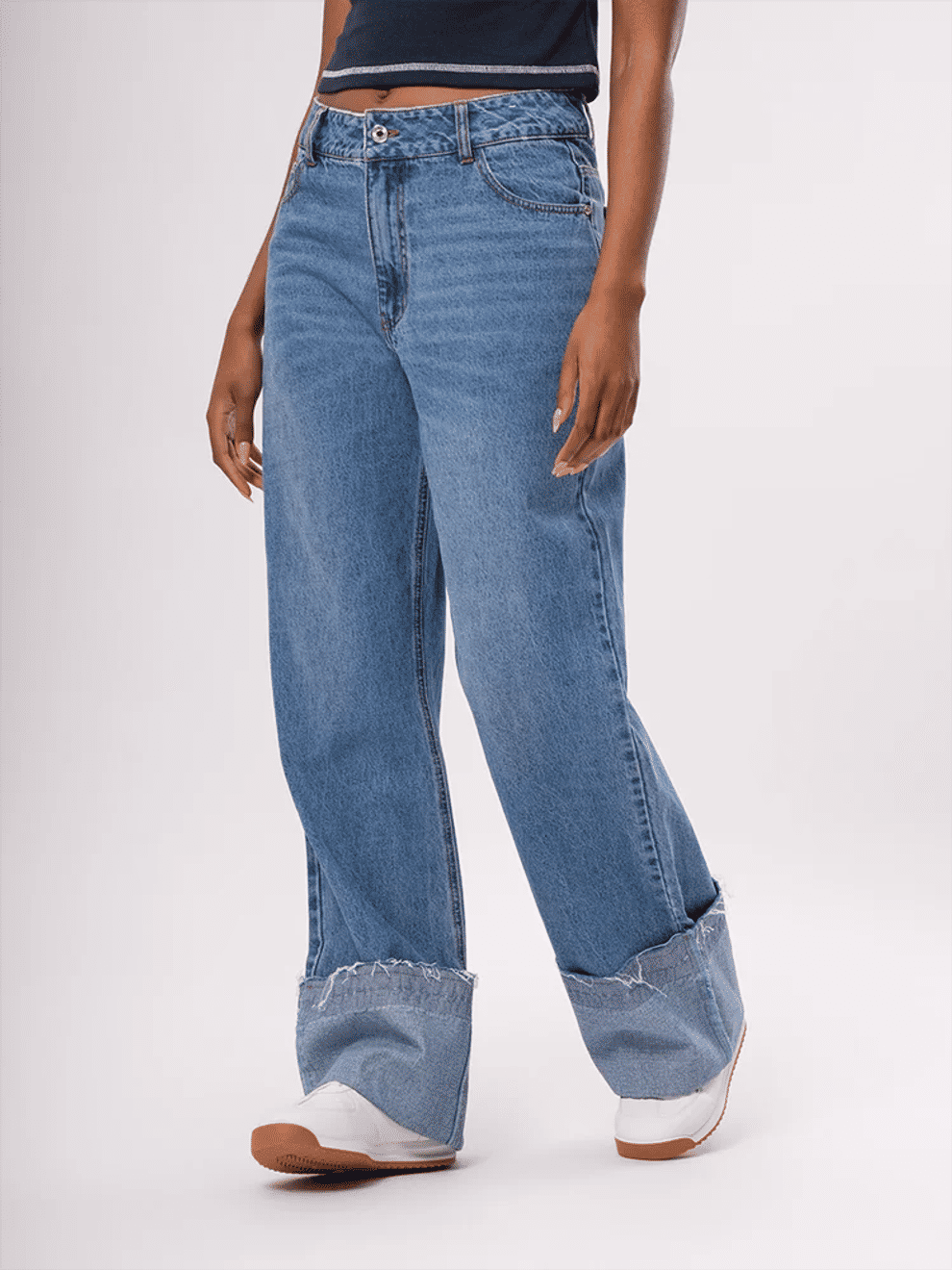 Edge Wide Leg Denim Jeans