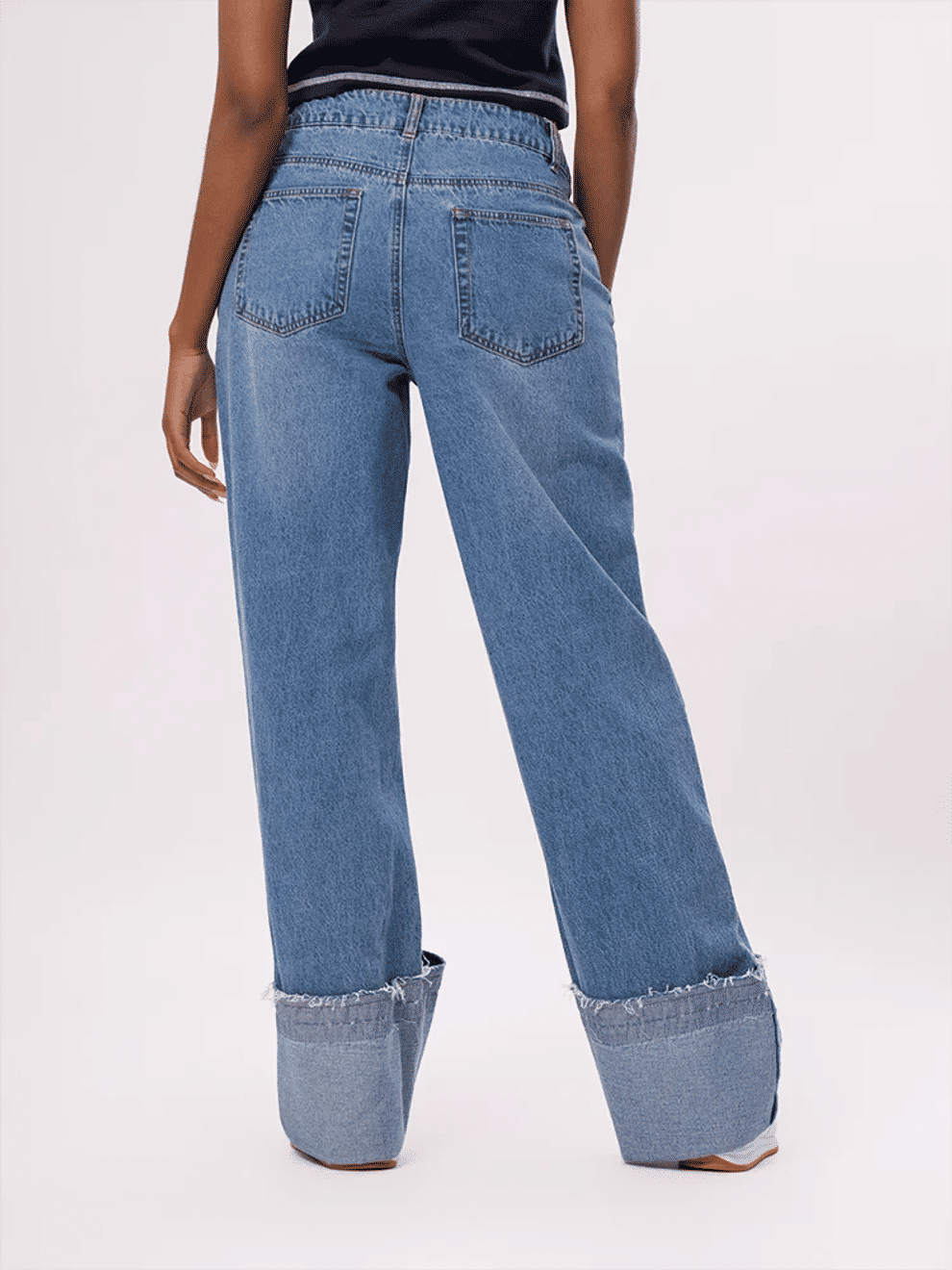 Edge Wide Leg Denim Jeans (2)