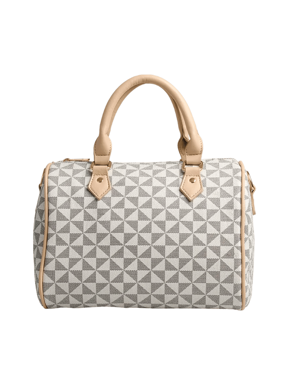 Stylish Geometric Pattern Top Handle Handbag (4)
