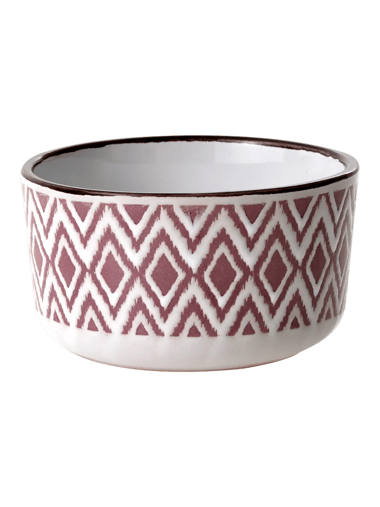 Patterned Ceramic Bowls 8.8cm (4)
