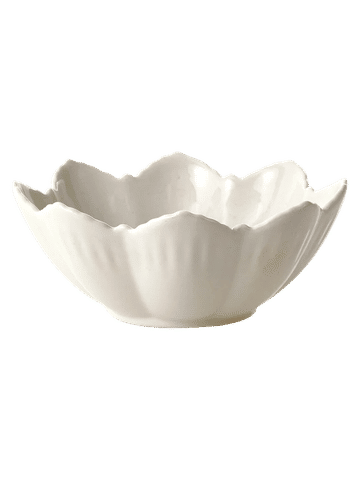 White Ceramic Lotus Flower Bowl 15cm