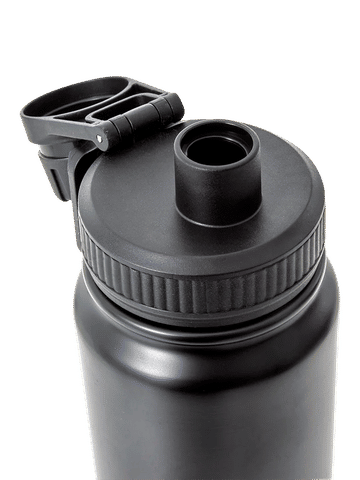 750ml Matte Black Sports Water Bottle