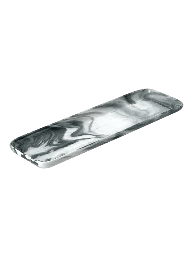 Rectangular Marble Effect Platter 34cm (1)
