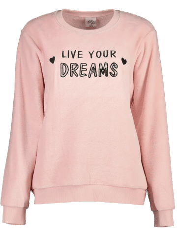 Slogan Fleece Pyjama Set
