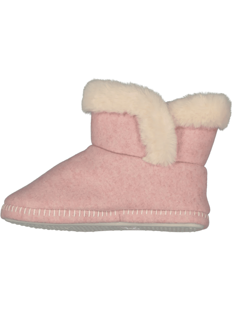 Pink Faux Fur Slippers (1)