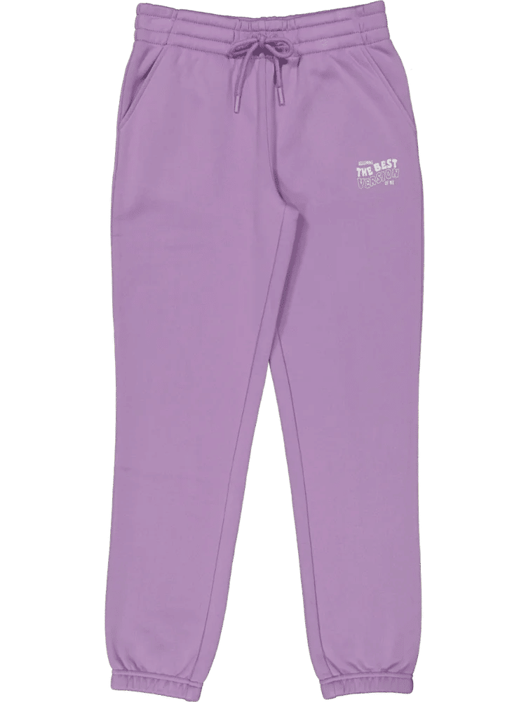 Slogan Print Lilac Joggers