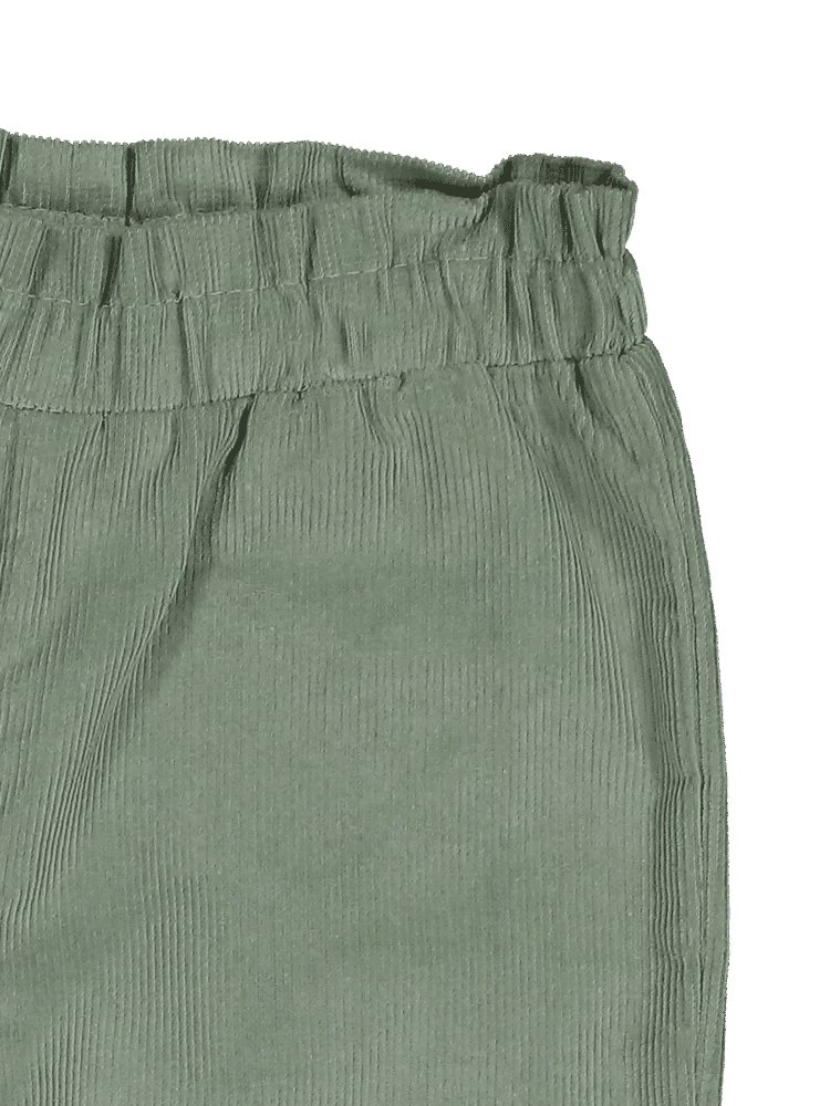 Sage Green Elastic Waist Trousers (3)