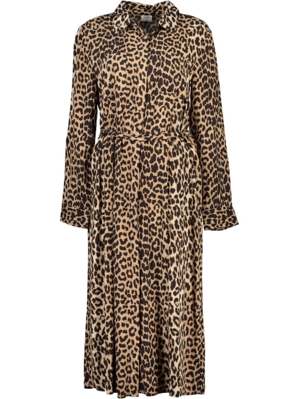 Leopard Print Shirt Dress
