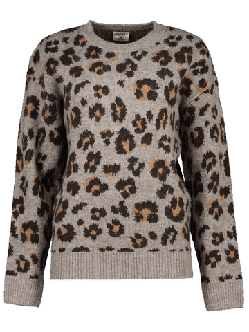 Leopard Print Knit Sweater