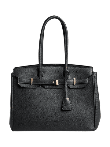 Burgundy Textured Tote Bag