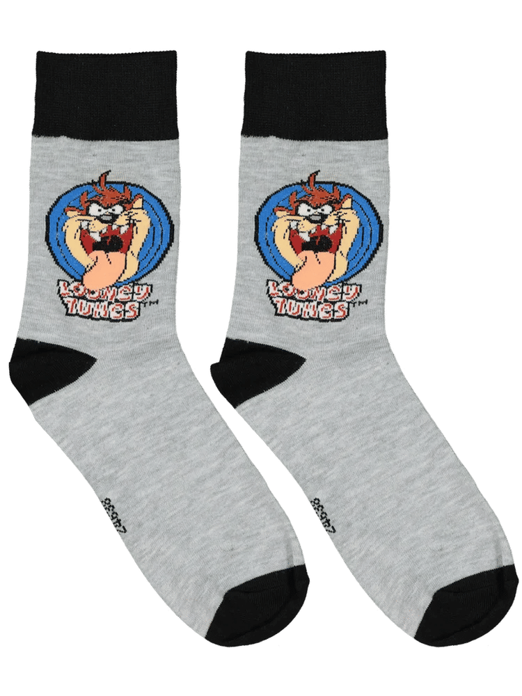 Grey Looney Tunes Character Socks