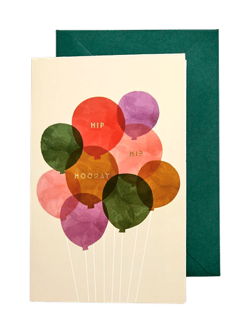 Balloon Print Celebration Card