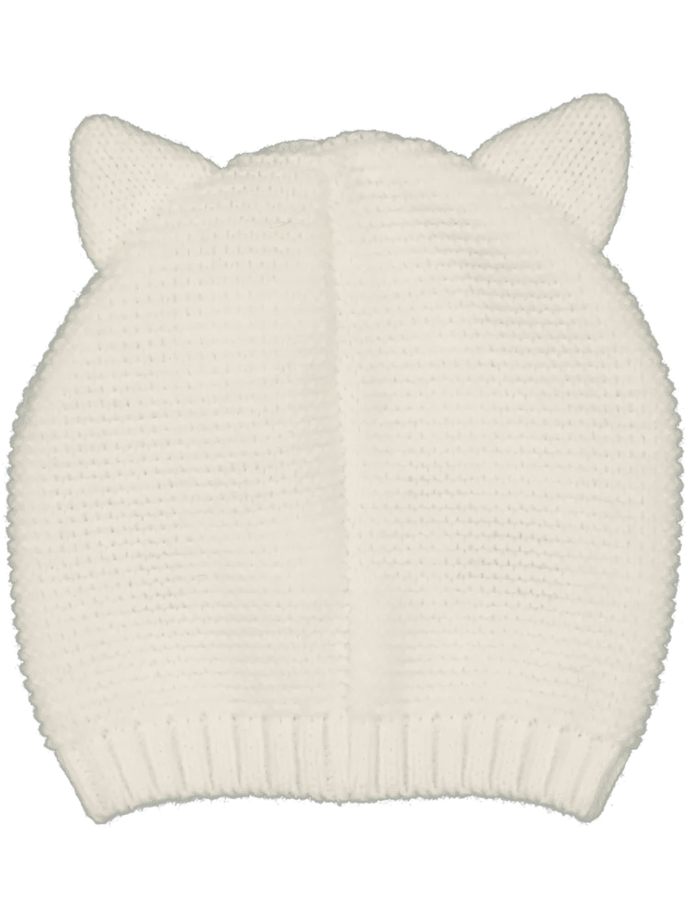 White Knitted Ear Hat (1)