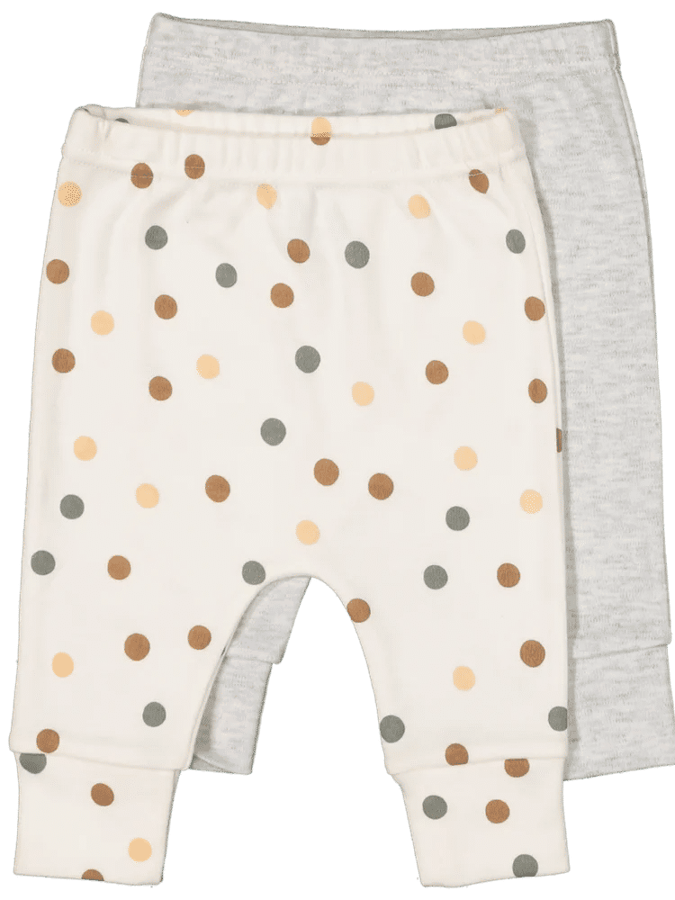 Baby Cotton Polka Dot Leggings 2-Pack (1)
