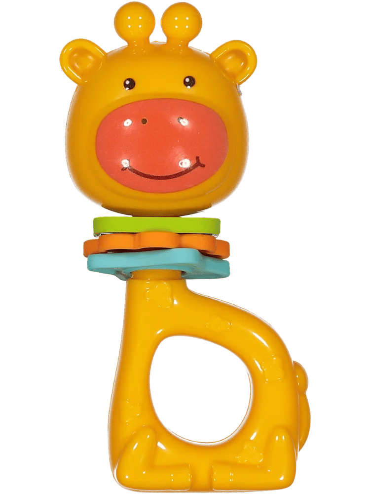 Yellow Giraffe Plastic Baby Rattle (1)