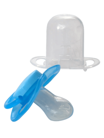 Blue Baby Dummy and Protective Cap