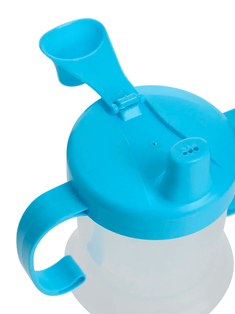 Blue Two Handle Soft Spout Cup (1)