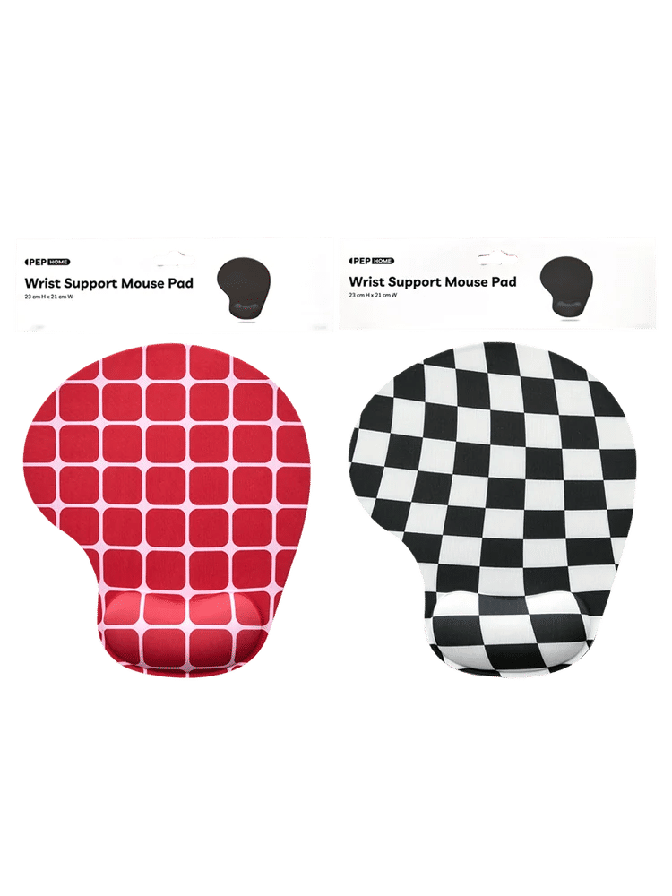 Patterned Wrist Support Mouse Pad 23x21cm