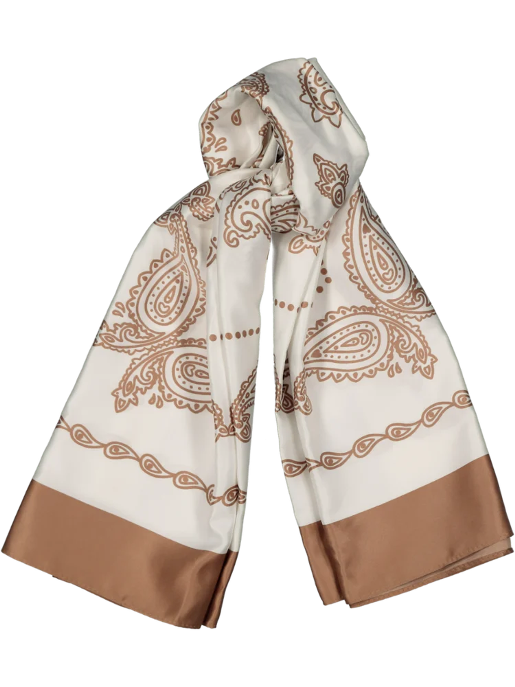 Buy Cream And Brown Paisley Scarf - Scarves & Belts | PEP