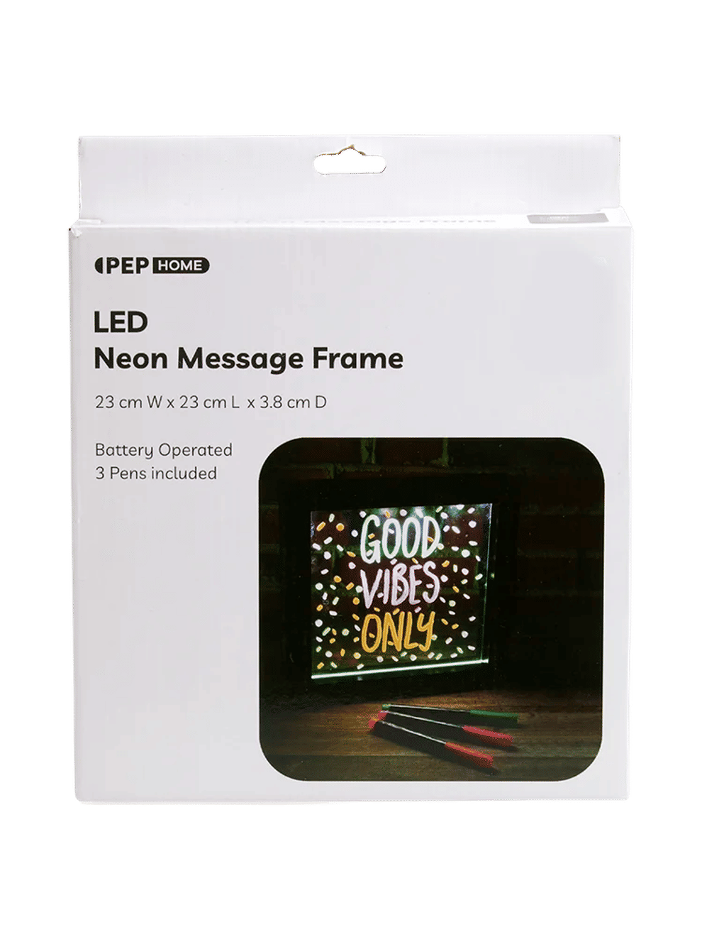 LED Neon Message Frame 23x3.8cm
