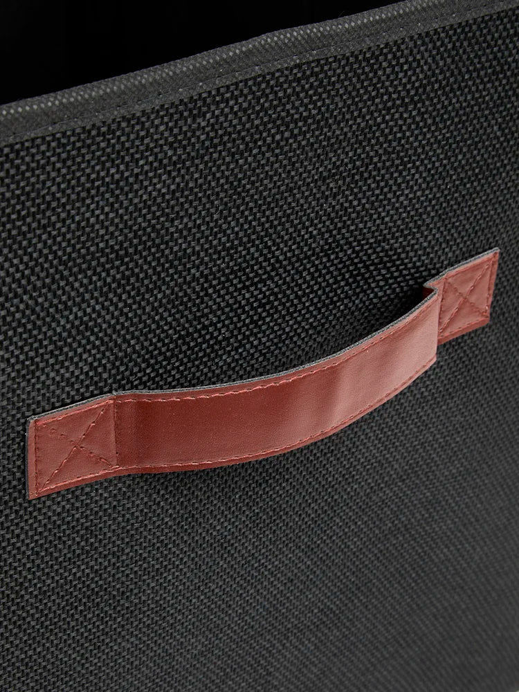 Collapsible Black Fabric Storage Box (2)