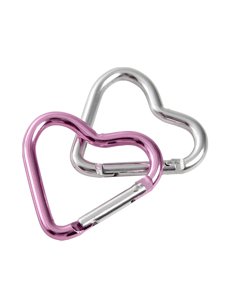 2 Pack Heart Shaped Carabiner (1)