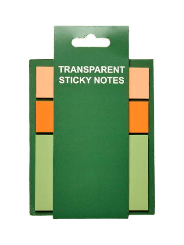 Transparent Sticky Note Set