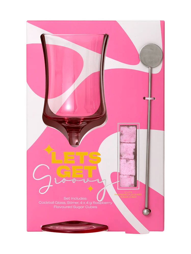 Cocktail Glass and Stirrer Set