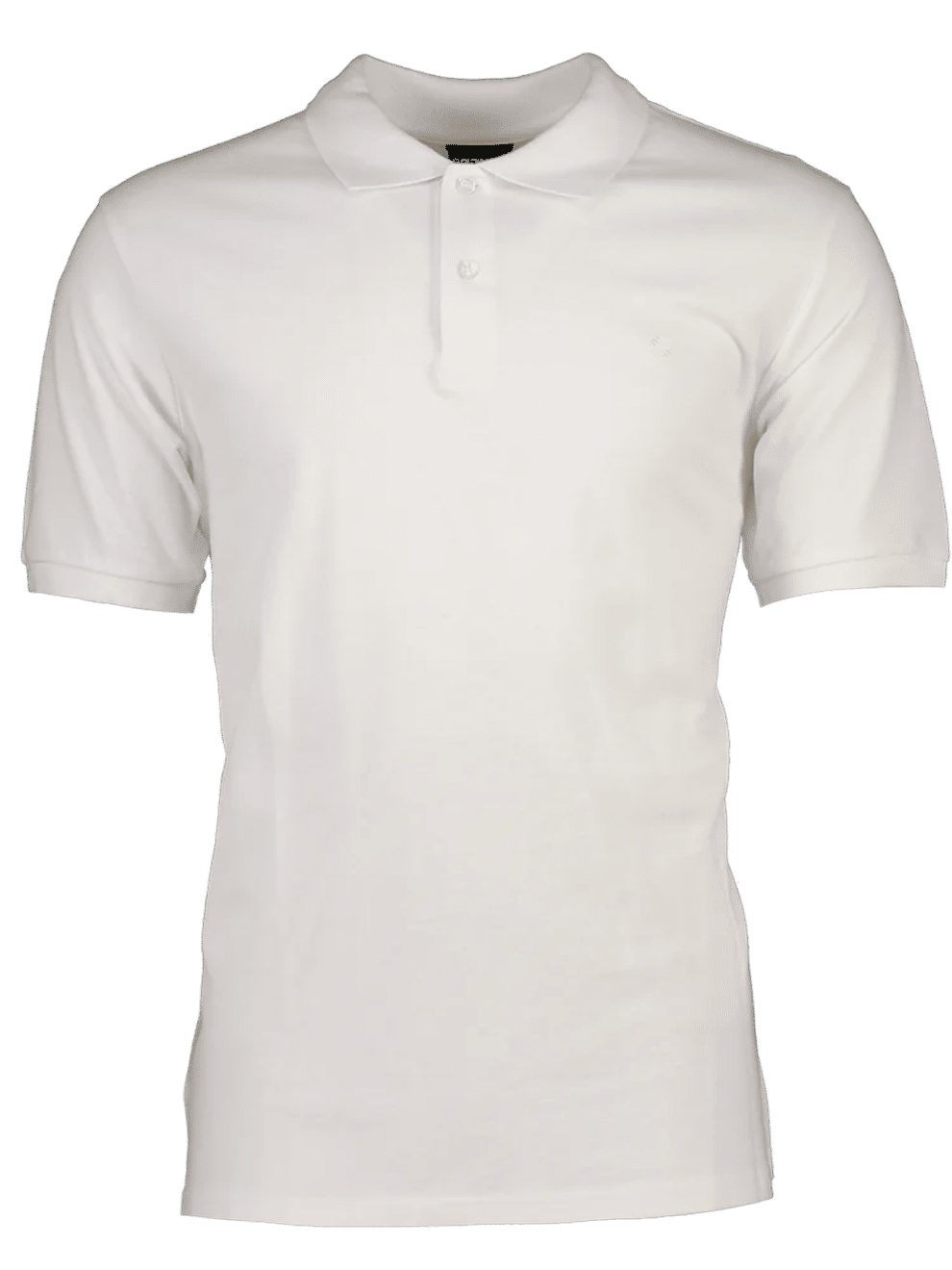 White Short Sleeve Cotton Golfer Shirt