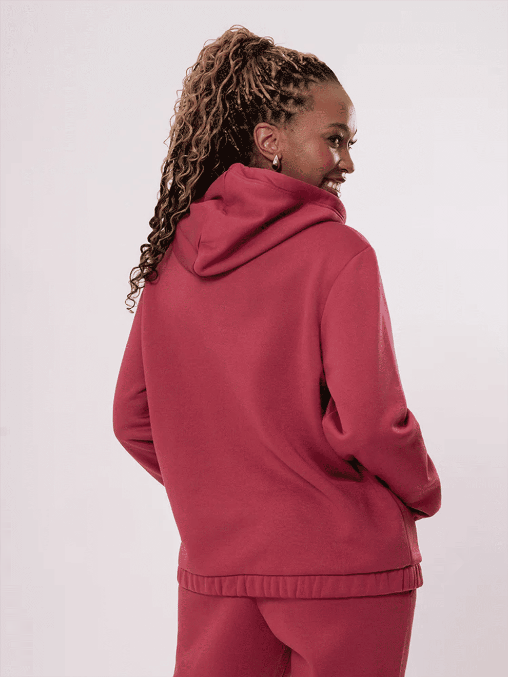 Cosy Pink Hooded Top (3)