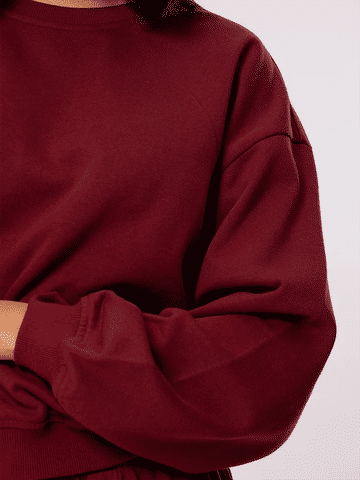 Crew Neck Cotton Track Top