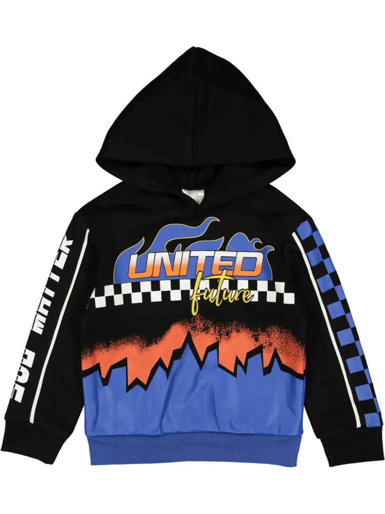 Black United Future Graphic Hoodie