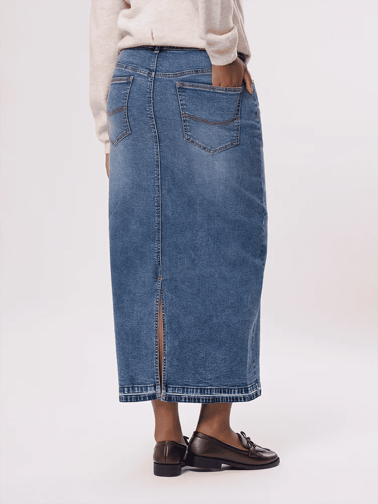 Long Denim Skirt (3)