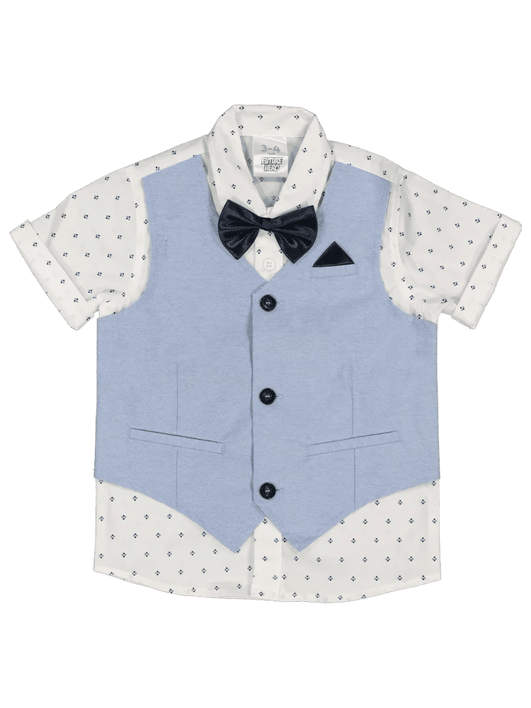 Short Sleeve Waistcoat Shirt