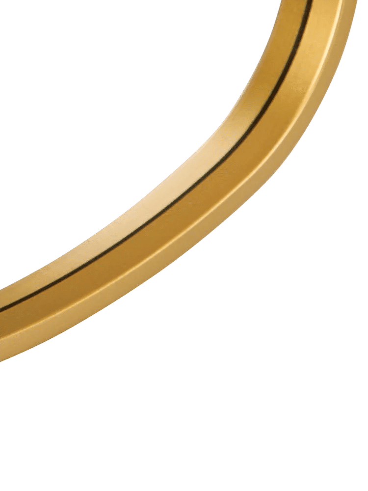 Organic Shaped Gold Mirror (3)
