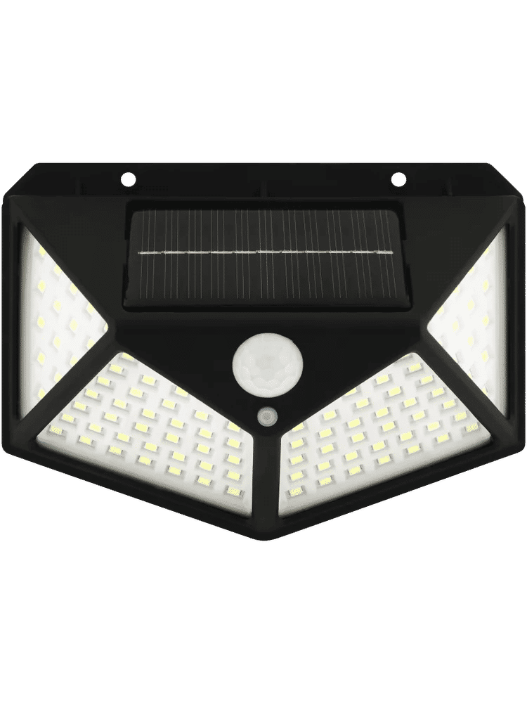 Black Plastic Solar Motion Light 1200mAh (1)