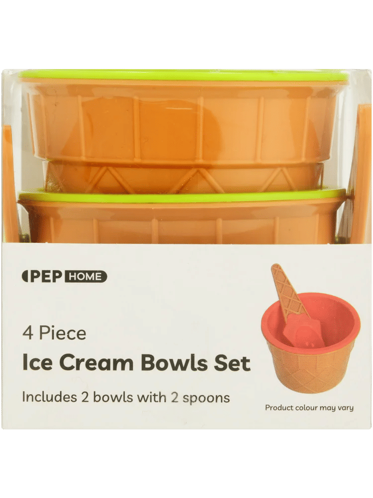 4 Piece Ice Cream Bowl Set